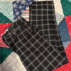 Vans Black and White Checkered Pants